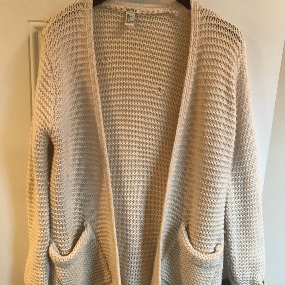 Forever 21 Fringe Cardigan